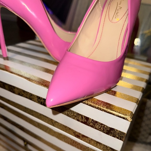 ANNE MICHELLE PUMPS POINTED TOE CONDITION-39 BARBIE PINK size 38 - Picture 7 of 10